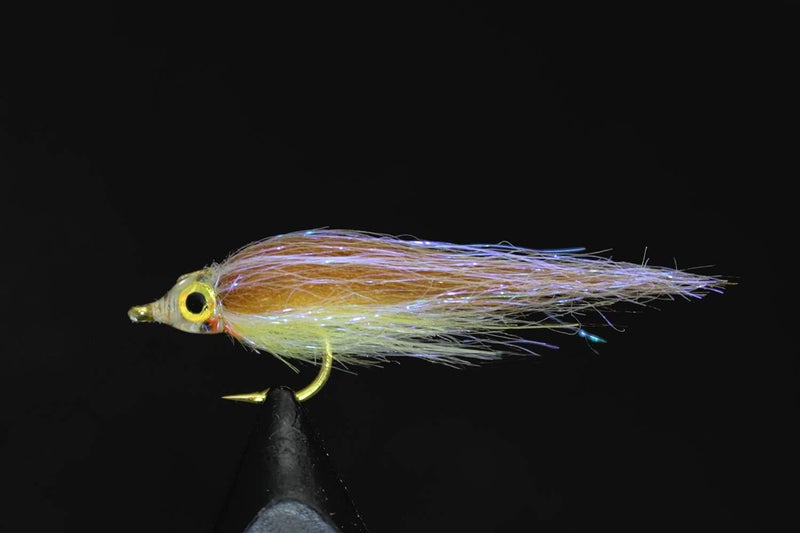 Tigofly 12 pcs Brown Olive UV Polar Fry Slowly Sinking Salmon Trout Steelhead Minnow Fly Fishing Flies Lures Fly Set-Size #8 - Image 3