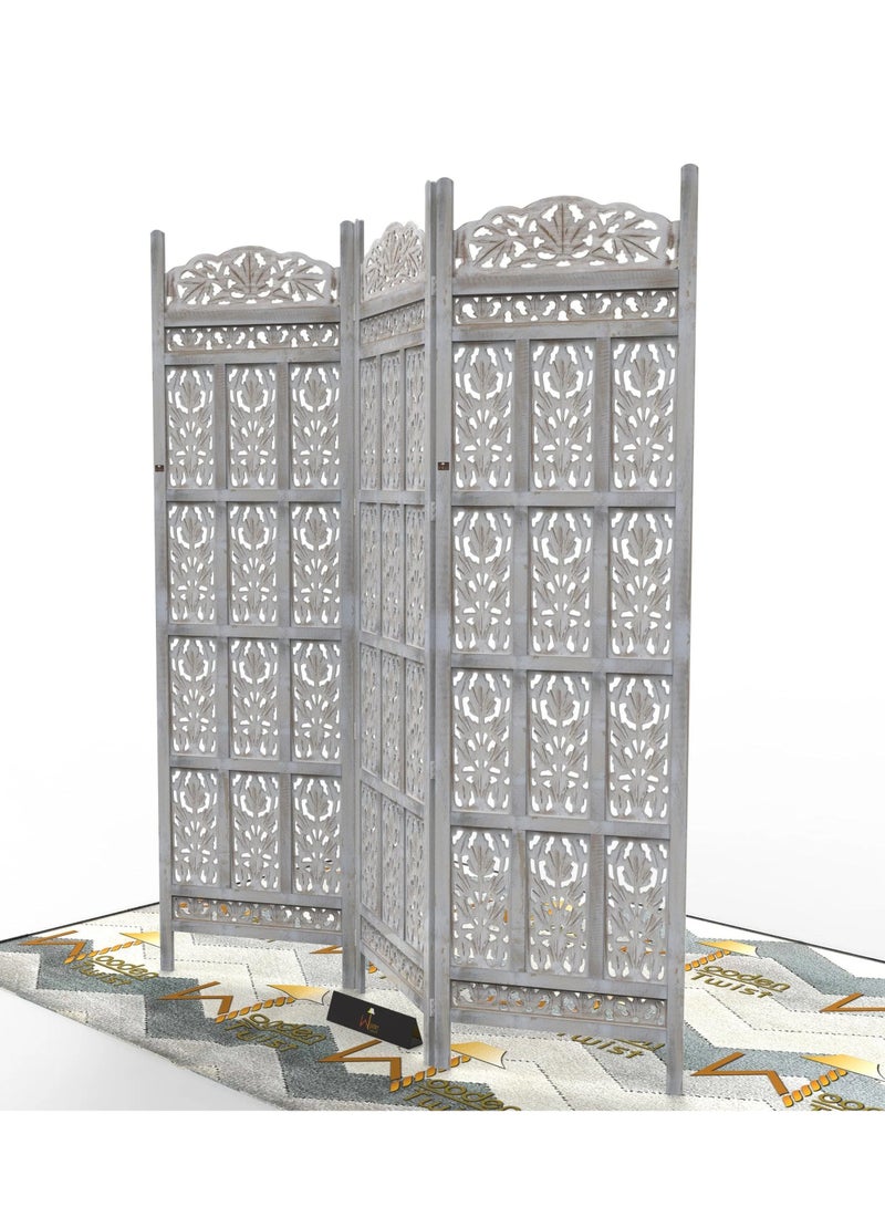 وودن تويست مقسم غرفة خشبي منحوت  - Image 5