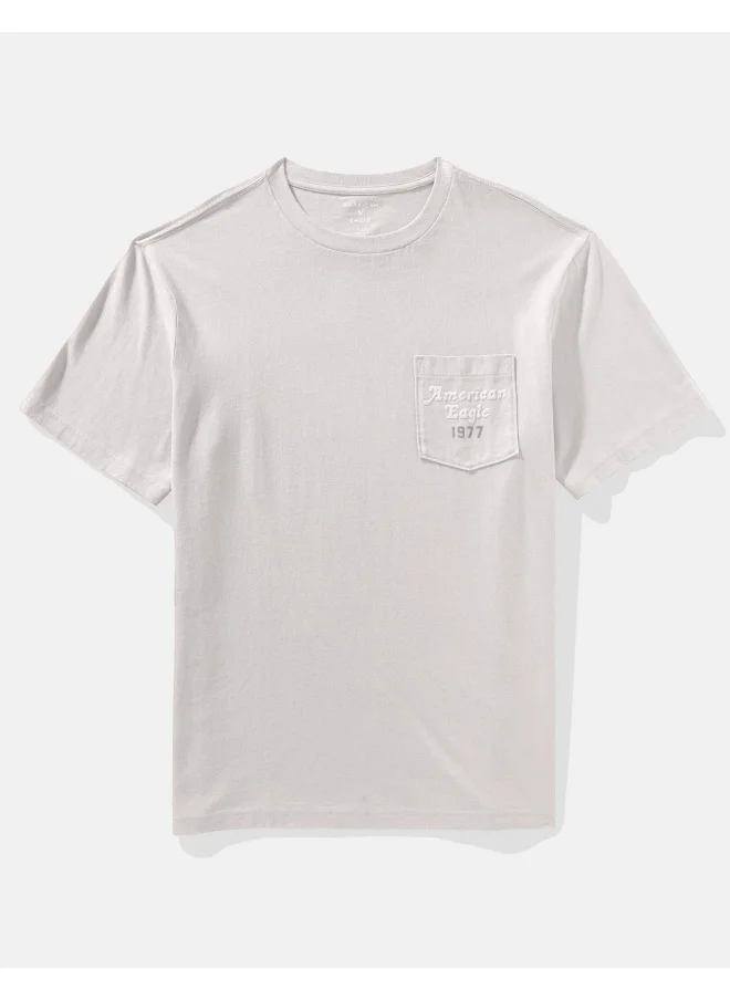 امريكان ايجل AE Logo Graphic Pocket T-Shirt