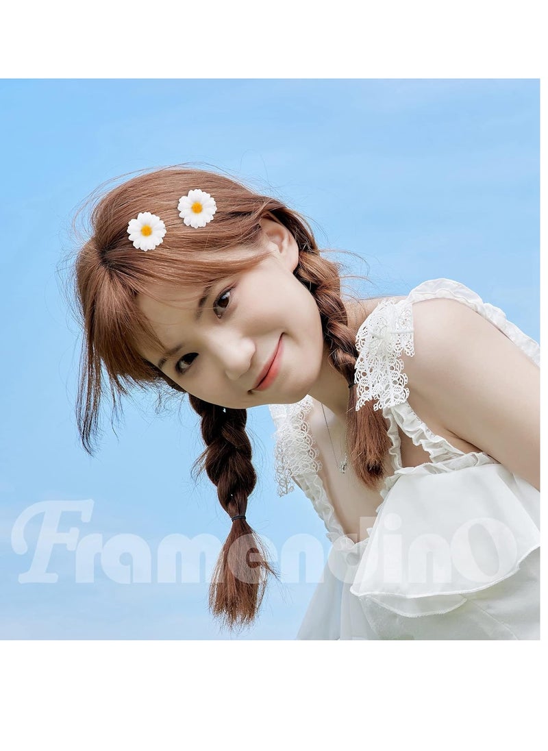 Framendino Framendino, 12 Pack Daisy Hair Clips Flower Barrettes Pins for Wedding Accessories  - Image 3