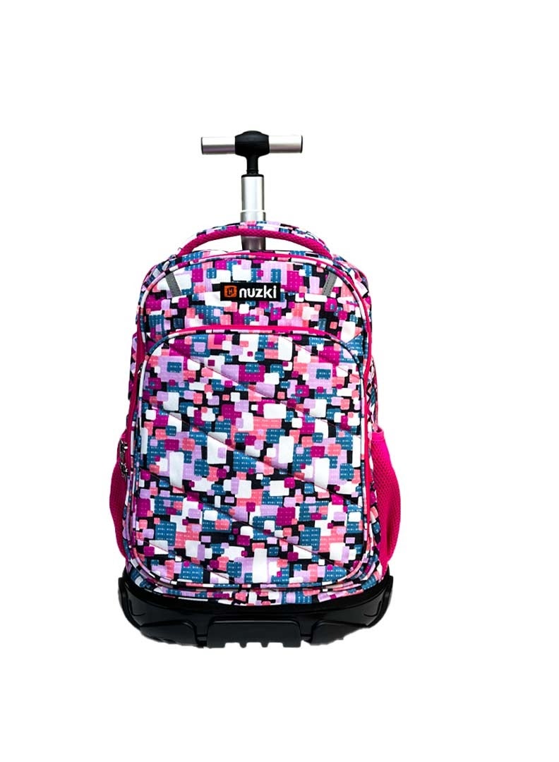 nuzki Trolley School Bag for Students â€“ Multi Functional 18-Inch Backpack with Wheels â€“ Ideal School Bags for Girls and Boys â€“ Travel-Friendly Trolley Luggage - Image 2