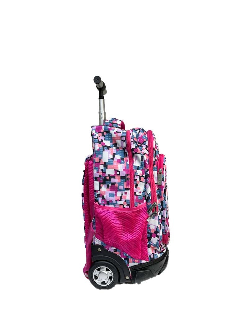 nuzki Trolley School Bag for Students â€“ Multi Functional 18-Inch Backpack with Wheels â€“ Ideal School Bags for Girls and Boys â€“ Travel-Friendly Trolley Luggage - Image 4