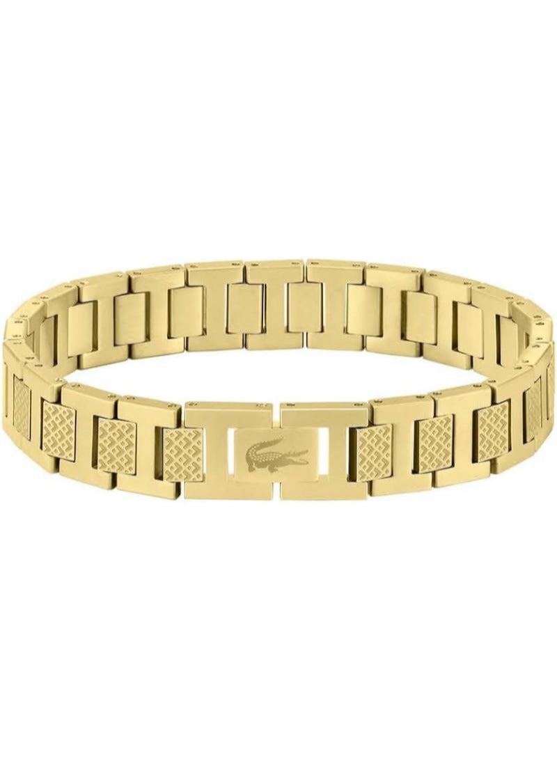 لاكوست سوار لاكوست للرجال من مجموعة STENCIL Link المصنوع من الفولاذ المقاوم للصدأ - Image 1