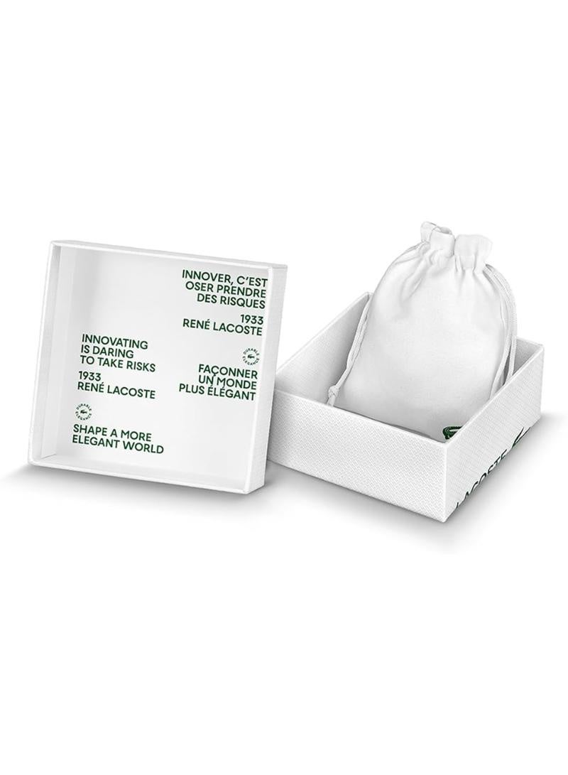 لاكوست سوار لاكوست للرجال من مجموعة STENCIL Link المصنوع من الفولاذ المقاوم للصدأ - Image 4