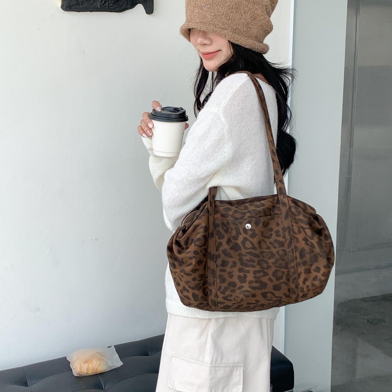 Leopard Print Shoulder Bag for Women - Image 2