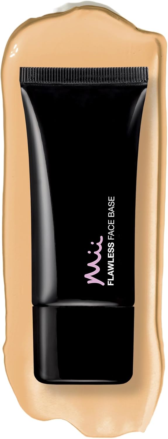 Mii Cosmetics Flawless Face Base Weightless Liquid Foundation Medium Coverage Suitable for all Types of Skin Perfectly Honey