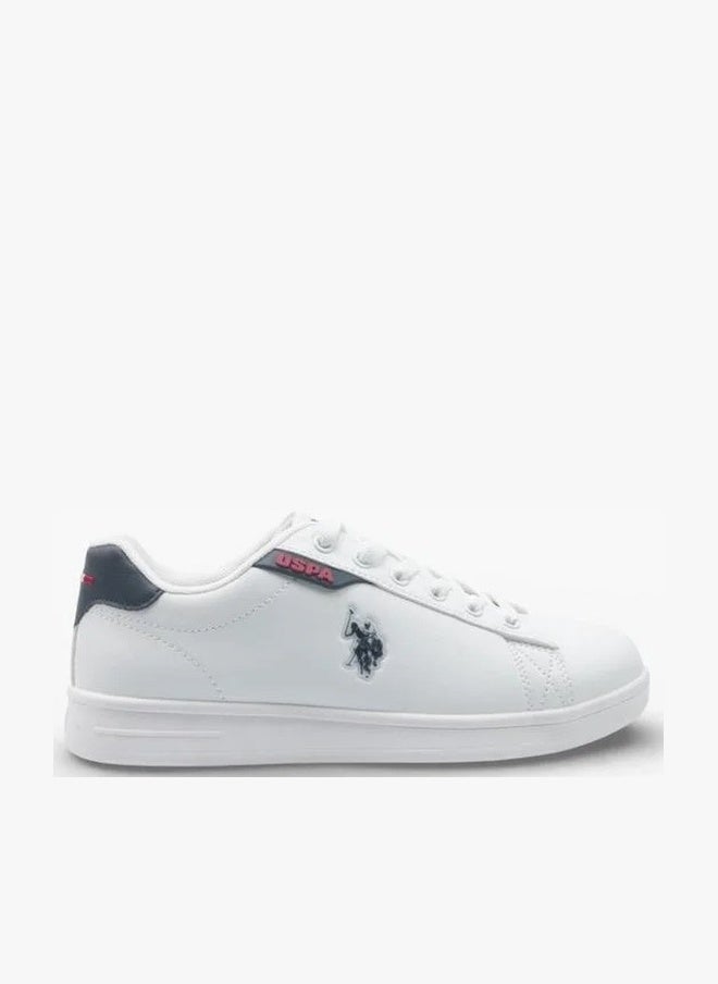 U.S. Polo Assn. أحذية رياضية بيضاء COSTA WMN 6FX للنساء من U.S. Polo Assn. - أحذية كاجوال كلاسيكية برباط للأناقة اليومية - Image 1