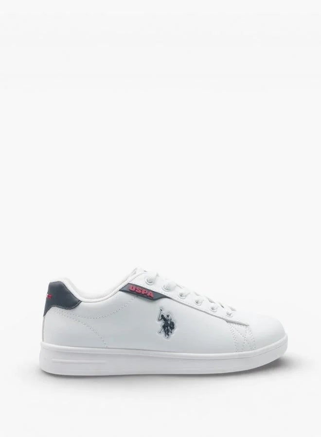 U.S. Polo Assn. أحذية رياضية بيضاء COSTA WMN 6FX للنساء من U.S. Polo Assn. - أحذية كاجوال كلاسيكية برباط للأناقة اليومية - Image 3