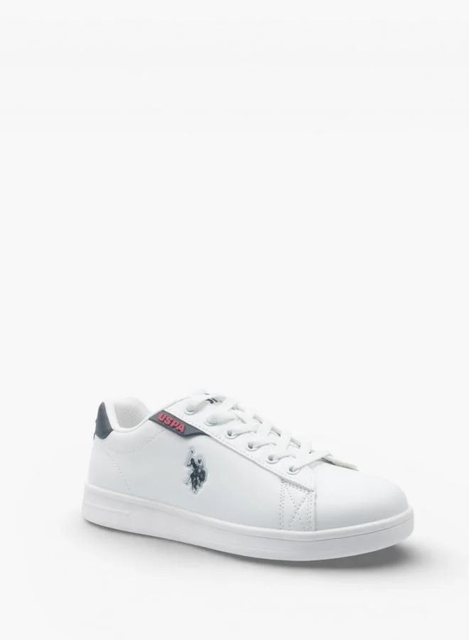 U.S. Polo Assn. أحذية رياضية بيضاء COSTA WMN 6FX للنساء من U.S. Polo Assn. - أحذية كاجوال كلاسيكية برباط للأناقة اليومية - Image 2