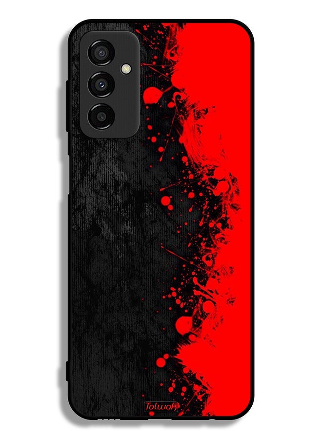 Tolwak Samsung Galaxy M23 Protective Case Cover Paint Abstract Pattern - Image 2