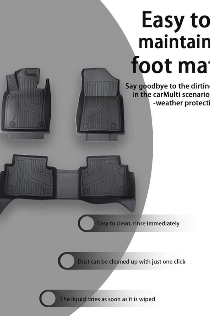 Automotive floor mats, suitable for 2018-2023 Toyota Camry hybrid car floor mats are high-end, easy to clean and wear-resistant. Material: TPE. - Image 4