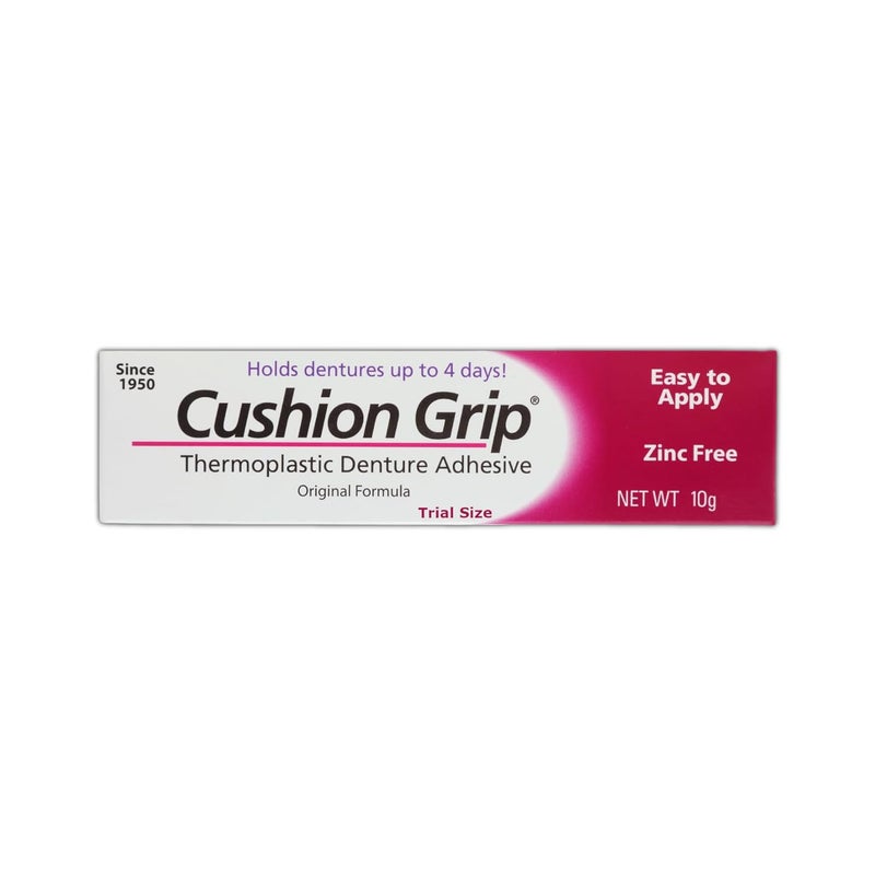 Cushion Grip Thermoplastic Denture Adhesive Trial Size