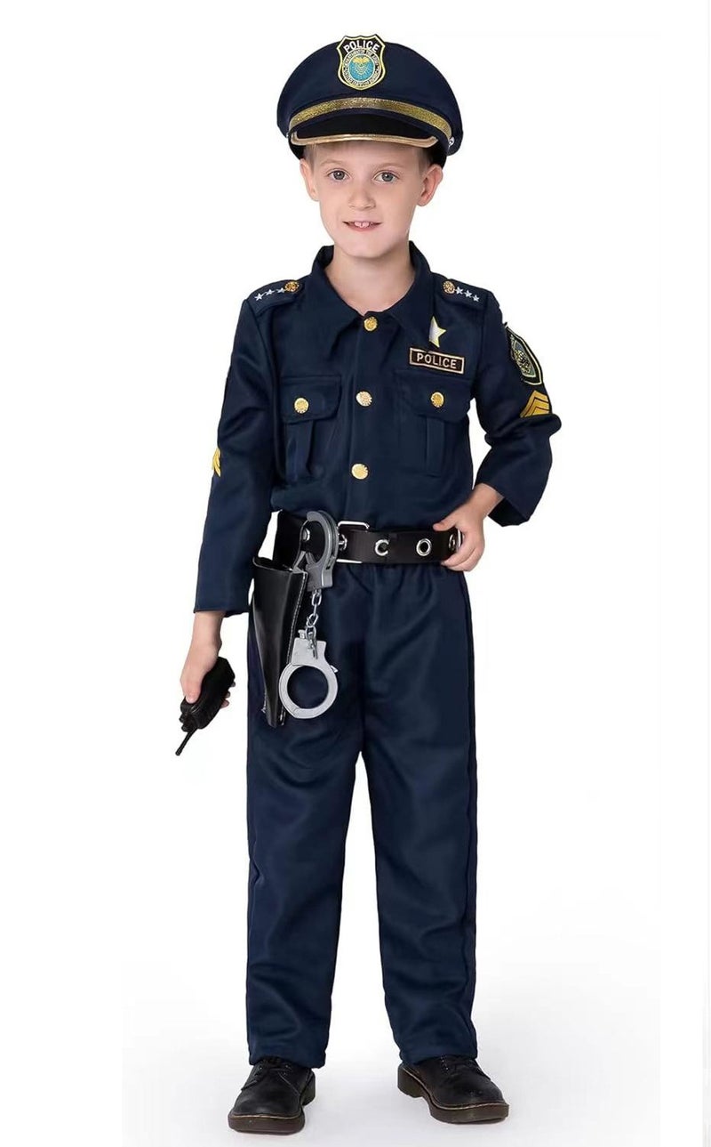 2024 New Police Officer Costume for Kids，Role Play Kit for Boys - Image 1