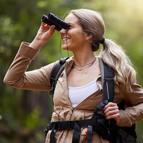 Barska Focus Free Compact Binoculars 9x25 – No Focus Needed, Fully Coated Optics, Waterproof Shockproof Armor, Lightweight Binoculars for Hiking, Birding, Sports, Travel - Image 3