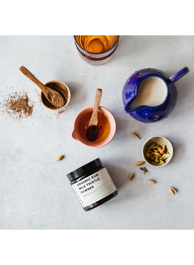 Erbology Organic Milk Thistle Powder 2.1 oz - 20 Servings - 180mg Silymarin per Serving - Liver Health - Cold-Pressed from 100% Milk Thistle Seeds - Sustainably Sourced in Europe - Vegan - GMO-Free - Image 3