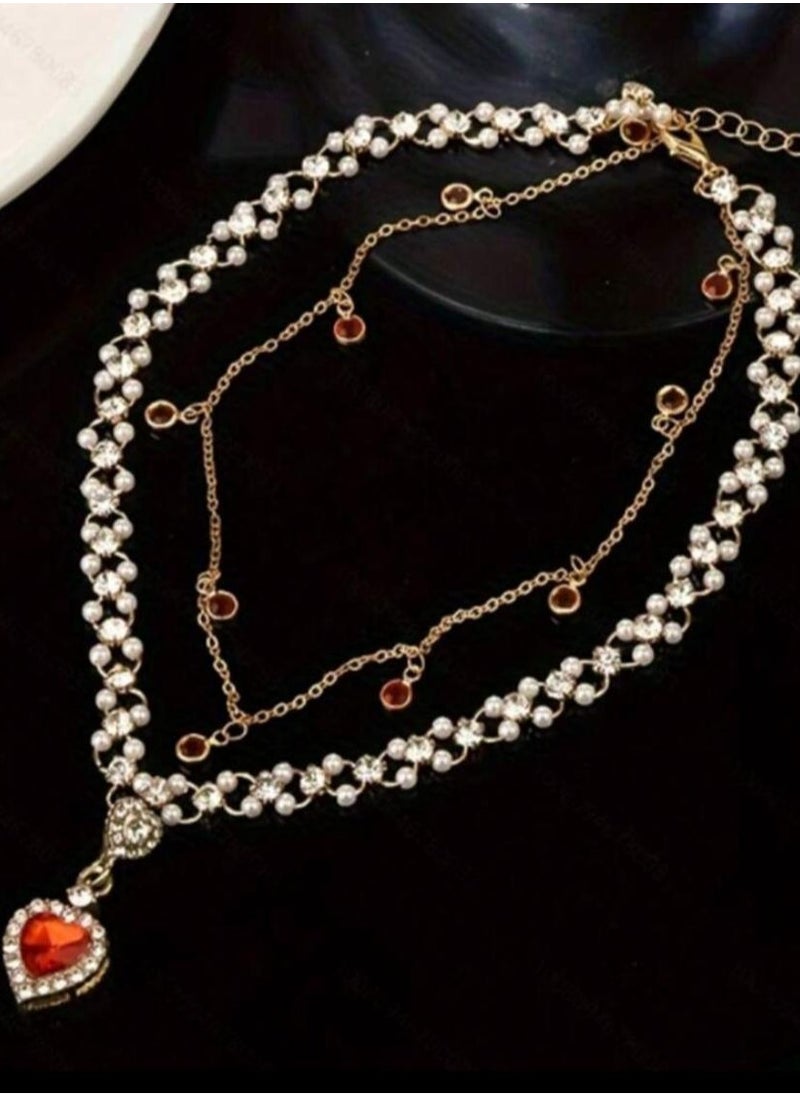 Generic 1pc Women's Luxurious Red Heart  - Image 3