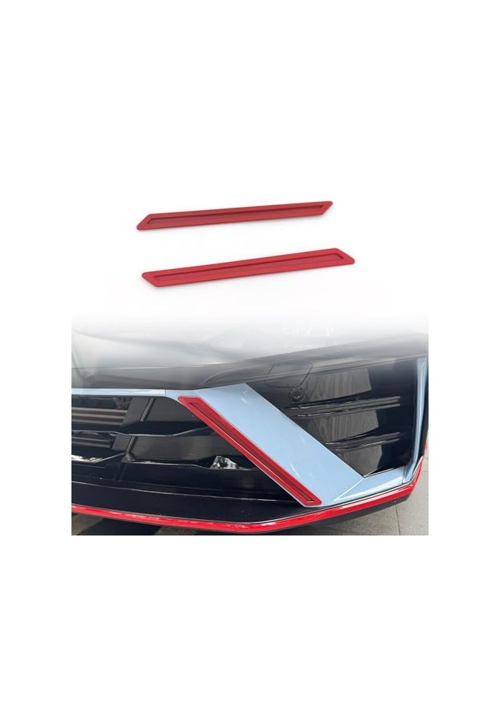 JUIVEEL Red Style Front Bumper Cover TrimFront Bumper Side Frame Cover Compatible with Hyundai Elantra N NLine 20242025 Accessories - Image 1