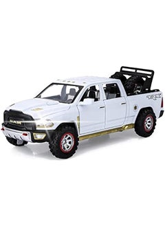 RAM 1500 Toy Trucks for Boys Age 3-5 Pickup Truck Toys for 3 4 5 6 7 8 Year Old Boys Diecast Trucks with Light and Sound Metal Toy Trucks Pull Back Toy Cars for 3+ Years Kids Gifts