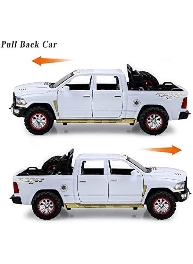 Generic - RAM 1500 Toy Trucks for Boys Age 3-5 Pickup Truck Toys for 3 4 5 6 7 8 Year Old Boys Diecast Trucks with Light and Sound Metal Toy Trucks Pull Back Toy Cars for 3+ Years Kids Gifts - Image 1