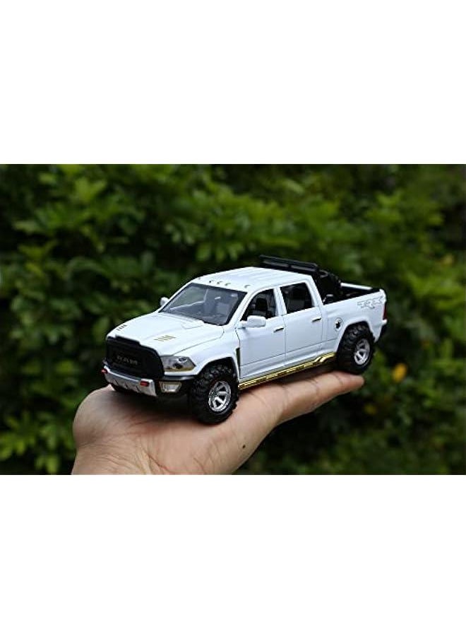 Generic - RAM 1500 Toy Trucks for Boys Age 3-5 Pickup Truck Toys for 3 4 5 6 7 8 Year Old Boys Diecast Trucks with Light and Sound Metal Toy Trucks Pull Back Toy Cars for 3+ Years Kids Gifts - Image 1