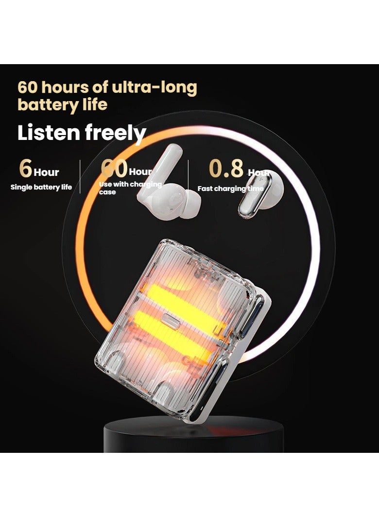 عام سماعات بلوتوث ستيريو لاسلكية مزدوجة داخل الأذن، تمنحك صوتًا نقيًا ومكالمات عالية الوضوح، لتستمتع بالموسيقى والمكالمات دون أسلاك. - Image 4