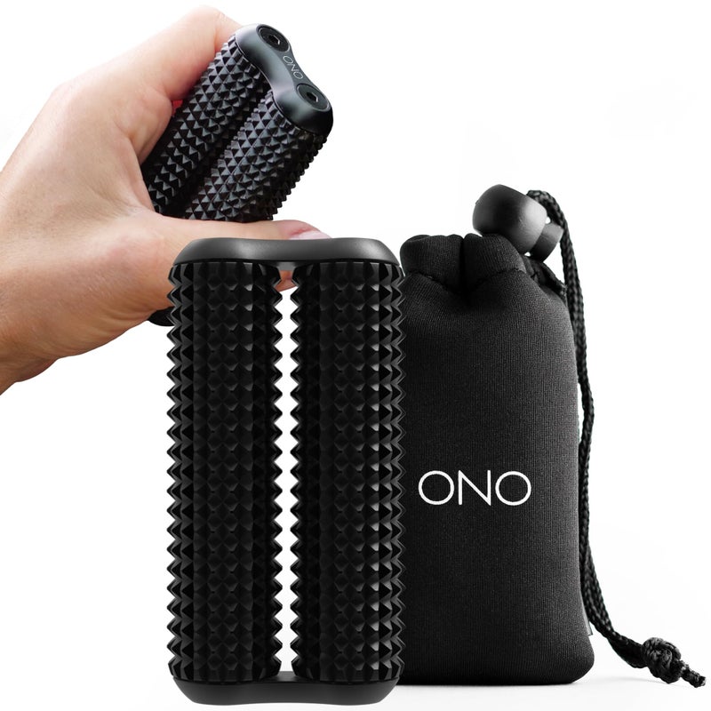 ONO Roller - Handheld Fidget Toy for Adults | Help Relieve Stress, Anxiety, Tension | Promotes Focus, Clarity | Compact, Portable Design (Acupressure, Full Size - Aluminum) - Image 1