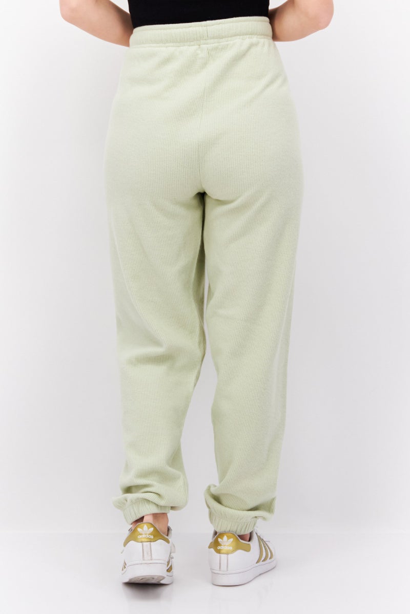 NAH/ Studio Women Ribbed Jogger Pant, Light Green  - Image 3