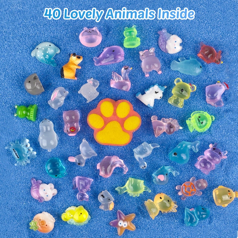 leoce Bath Bombs for Kids with Surprise Inside, 40 Large Number Pack Paw Shape Bath Bombs Gift Set, Natural Organic Kids Bubble Bath Fizzy for Girls Boys with Bath Toys Inside - Image 2