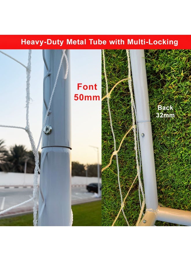 DANIM Soccer Football Goal Post with Net Heavy Duty & Weatherproof Easy Assembly Durable Training Goal - Image 4