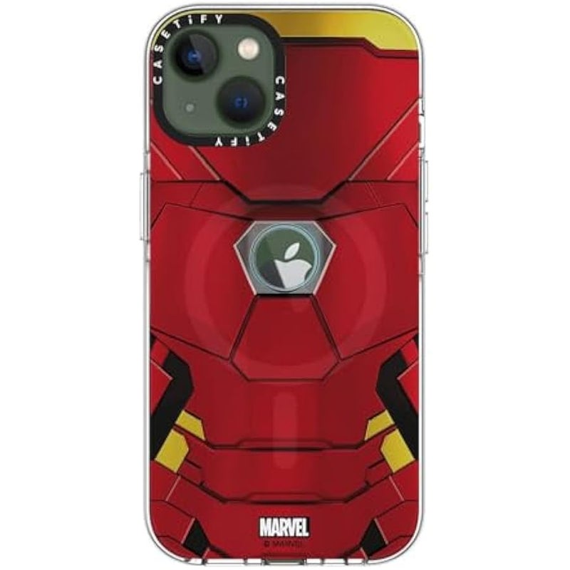 Casetify Clear iPhone 13 Case 【Iron Man Co-Lab/Not Yellowing / 6.6ft Drop Protection/Compatible with Magsafe】 - Iron Man Suit - Clear - Image 3