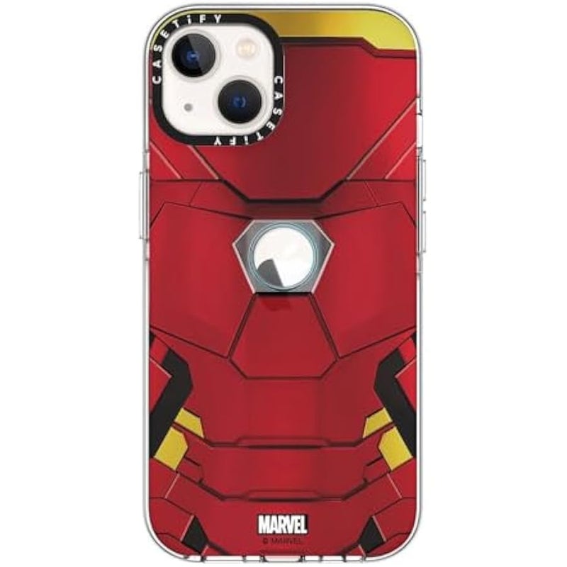 Casetify Clear iPhone 13 Case 【Iron Man Co-Lab/Not Yellowing / 6.6ft Drop Protection/Compatible with Magsafe】 - Iron Man Suit - Clear - Image 2