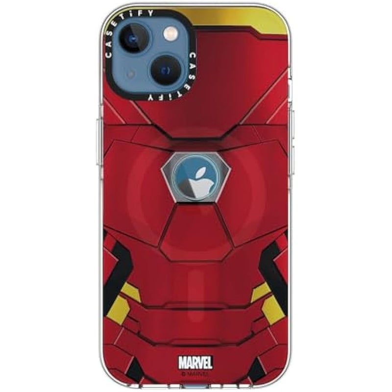 Casetify Clear iPhone 13 Case 【Iron Man Co-Lab/Not Yellowing / 6.6ft Drop Protection/Compatible with Magsafe】 - Iron Man Suit - Clear - Image 5