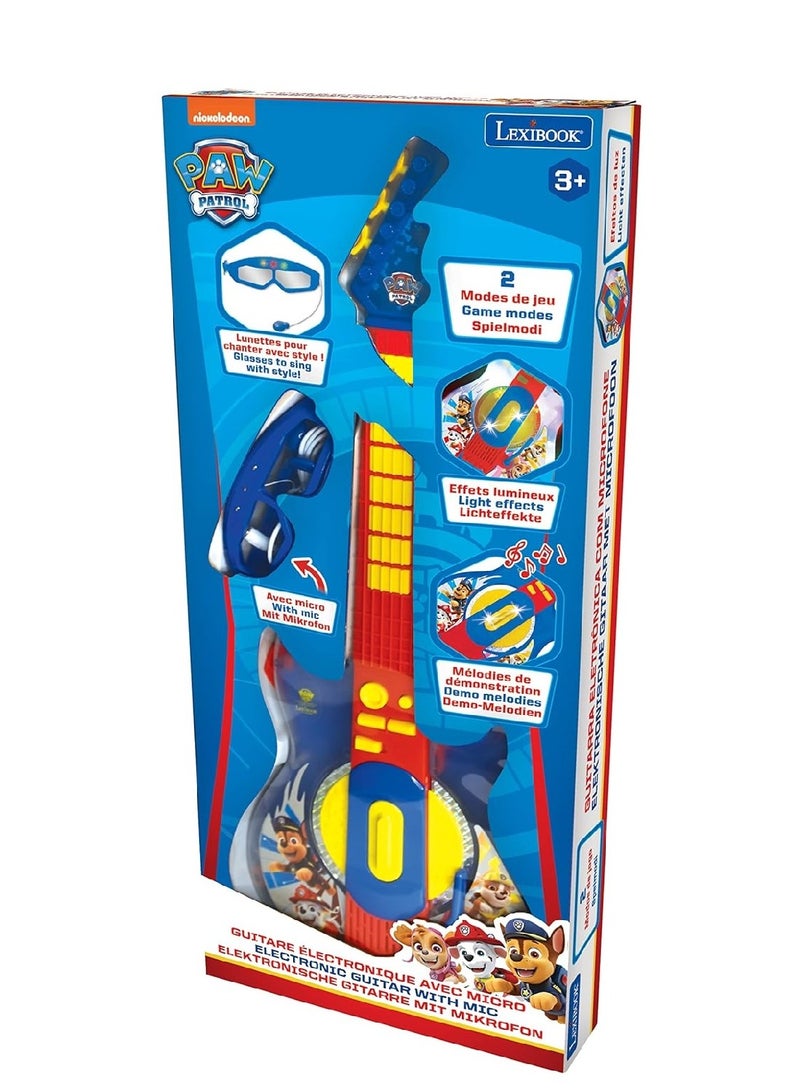Lexibook Paw Patrol Electronic Light-Up Guitar with Microphone - Image 1
