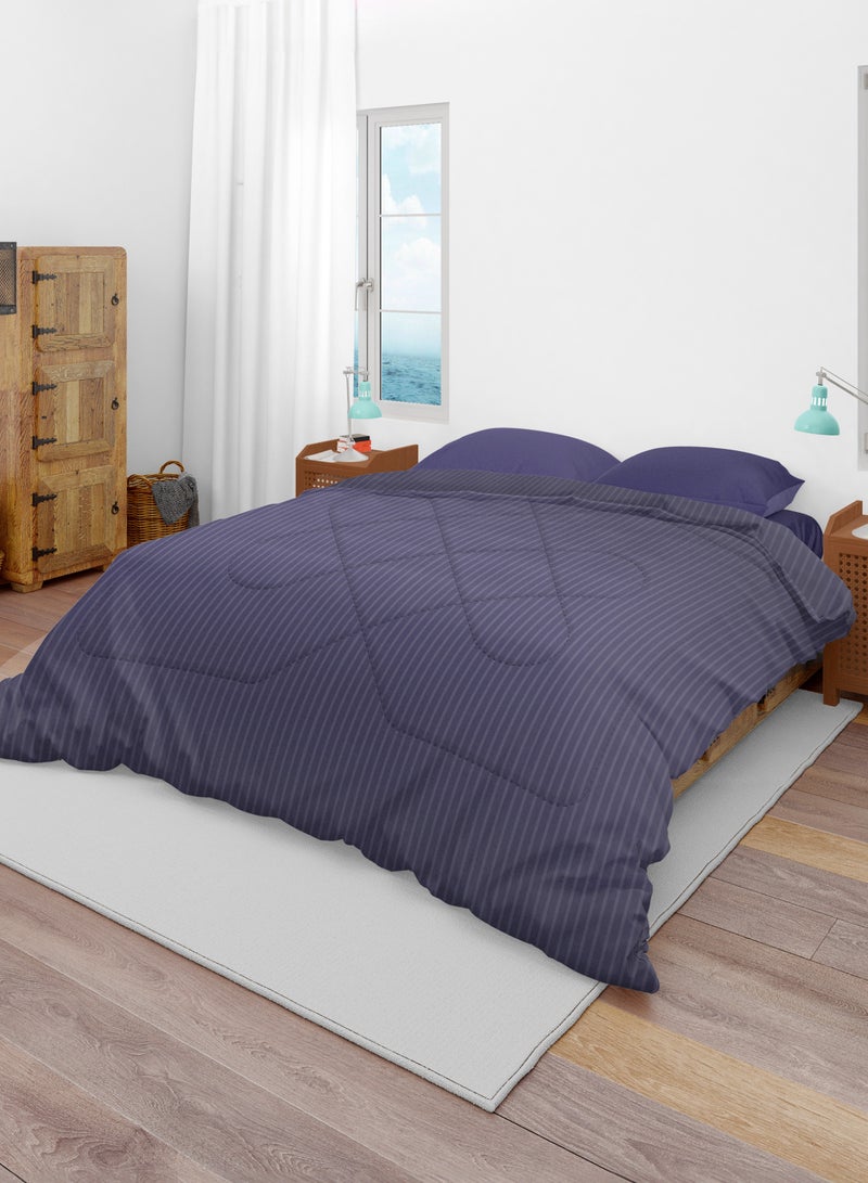 طاب مساؤك لحاف مزدوج من كوزي دريمز لجميع المواسم - 200×220 سم بنفسجي - Image 2