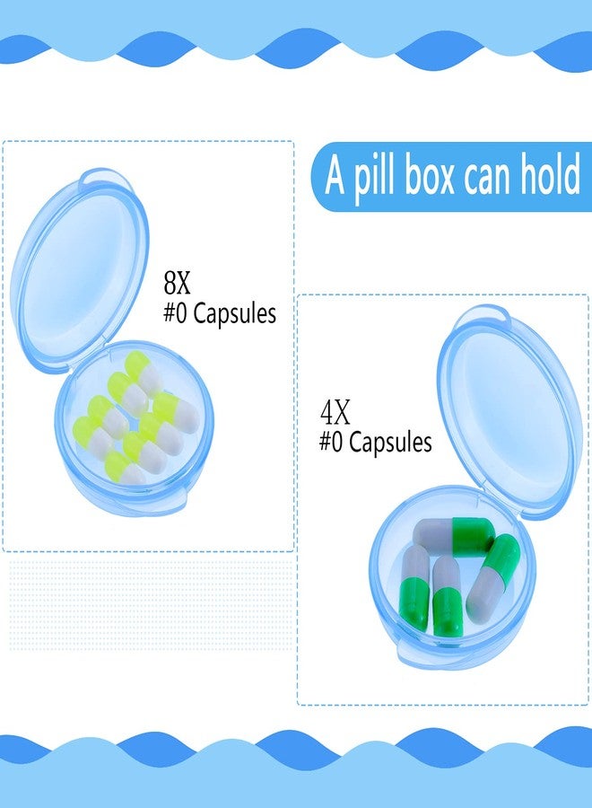 Patelai 6 Packs Small Pill Organizer Box, Travel Pill Container Portable Daily Mini Medicine Case Holder for Pocket Purse Briefcase Cod Liver Oil Jewelry Beads Earplug Storage Box(Blue, Green, Yellow - Image 3