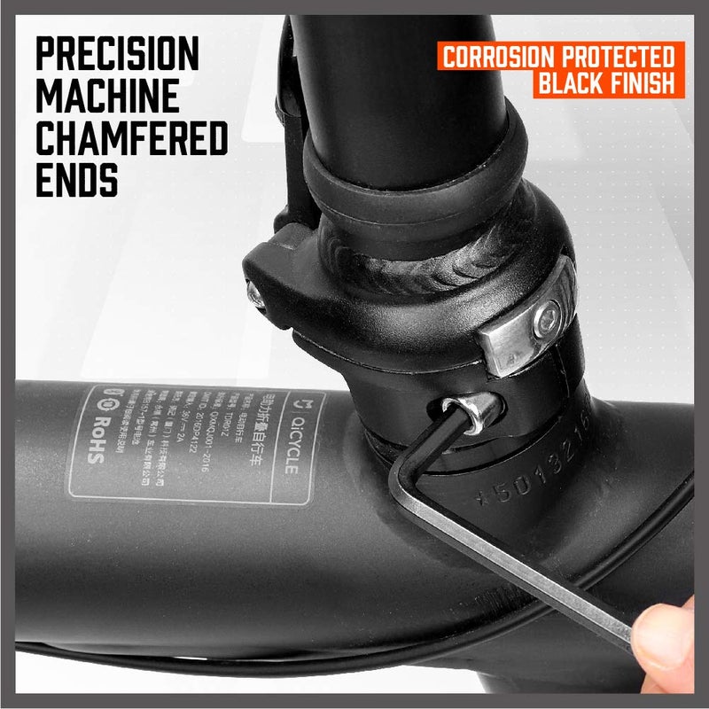 HORUSDY مجموعة مفاتيح سداسية صغيرة مكونة من 7 قطع، مفتاح ألين على شكل L، 0.7 مم، 0.9 مم، 1.27 مم، 1.5 مم، 2 مم، 2.5 مم، 3 مم، كروم-فاناديوم - Image 3