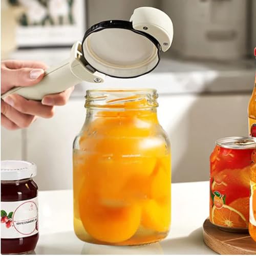 Desolio Multifunctional Retractable Bottle Opener - Adjustable Multifunctional Can Opener Jar Lid Gripper - 2024 New Jar Opener Bottle Opener for Weak Hands, Senior Arthritis (White) - Image 3