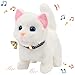 Easfan Walking Kitty Plush Toy Electric Interactive Cat Stuffed Animal Meowing Tail Wagging Head Nodding Cat Pet Toy Animated Kitten Birthday for Kids Toddlers75 White - Image 2