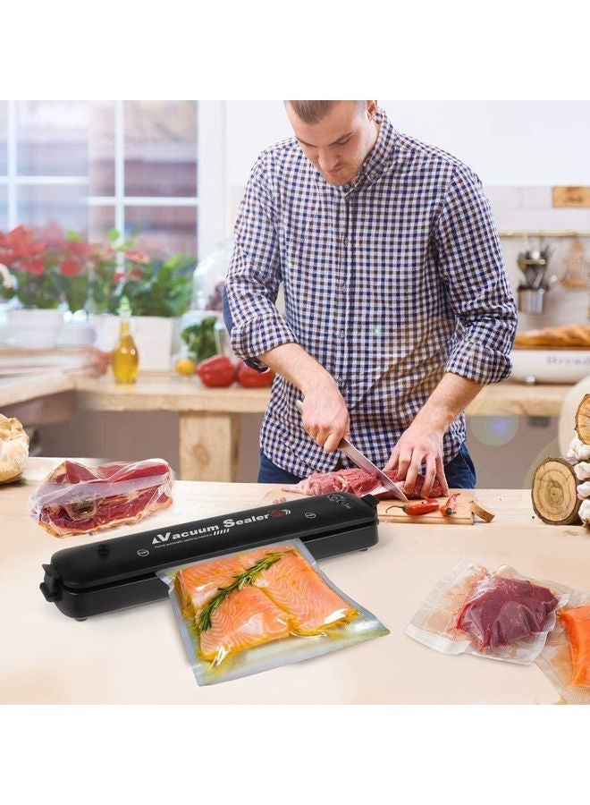 ال سي ماكينة تغليف وتفريغ الهواء 90 واط آلة فاكيوم أوتوماتيكية لحفظ الطعام مع أكياس مجانية - Image 3