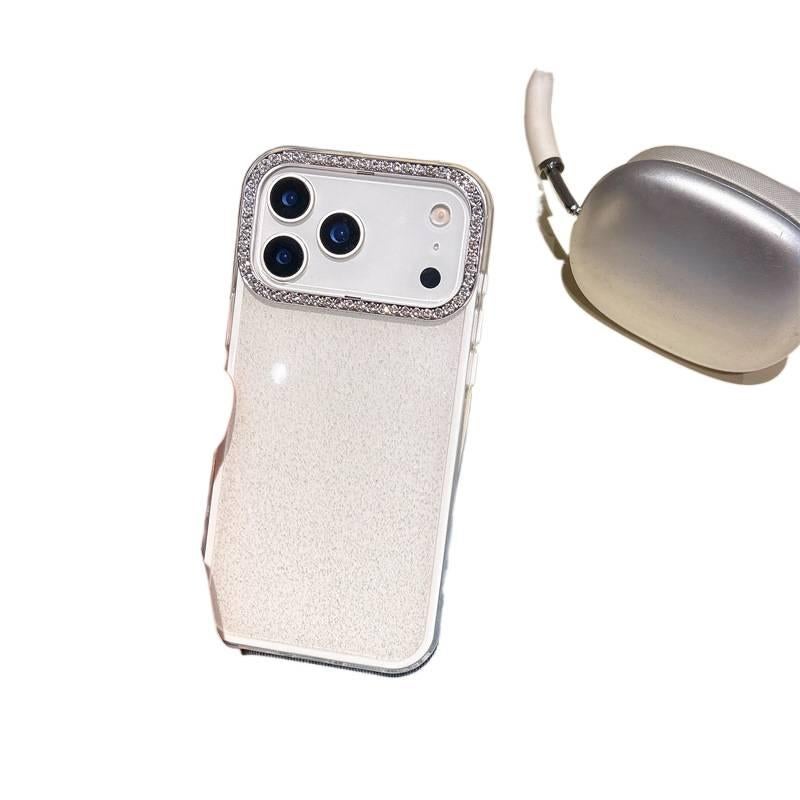 غطاء واقي، مقاوم للصدمات لـ iPhone 16 / 16 Plus / 16 Pro / 16 Pro Max، أبيض، سيليكون، حماية من السقوط، مسحوق لامع من السيليكون باللون الأبيض - Layan Lure - Image 1