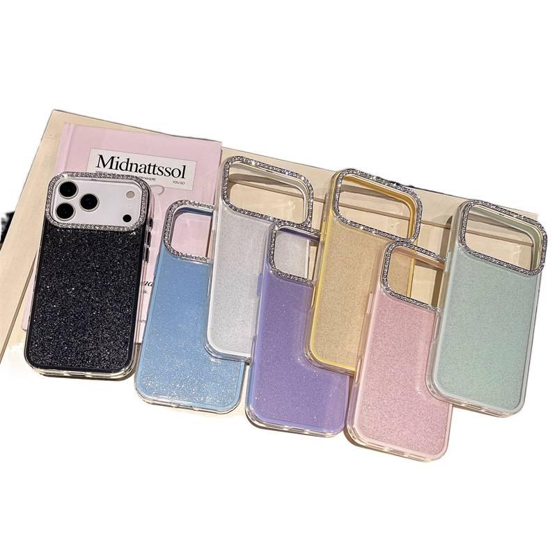 غطاء واقي، مقاوم للصدمات لـ iPhone 16 / 16 Plus / 16 Pro / 16 Pro Max، أبيض، سيليكون، حماية من السقوط، مسحوق لامع من السيليكون باللون الأبيض - Layan Lure - Image 5