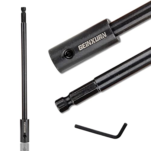 GEINXURN Tools Hole Saw Extension Chuck, 10-Inch x 3/8-Inch Hex Shank Reducing Locking Impact Extension - Image 1