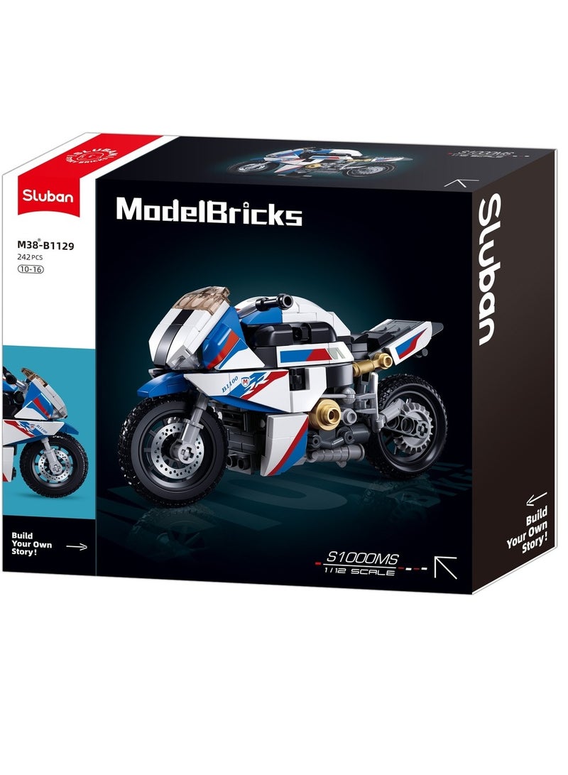 Sluban - Model Bricks 1/12 Motorcycle 1000RR 242 Pieces - M38-B1129