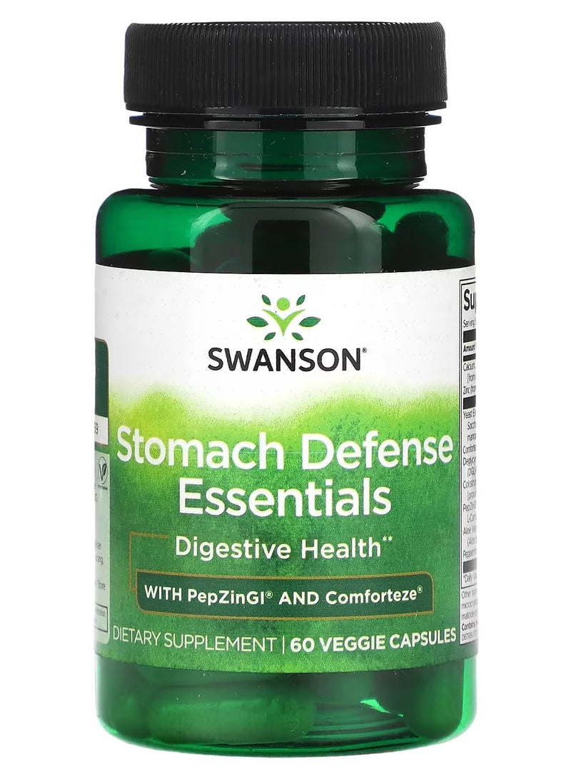 Swanson, Stomach Defense Essentials, 60 Veggie Capsules
