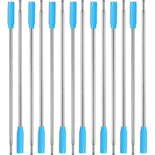 Jovitec 24 Pieces Replaceable Ballpoint Pen Refills Metal Pen Ink Refills Smooth Writing 4.5 Inch (11.6 cm) and 1 mm Medium Tip for Gifts Office(Blue) - Image 5