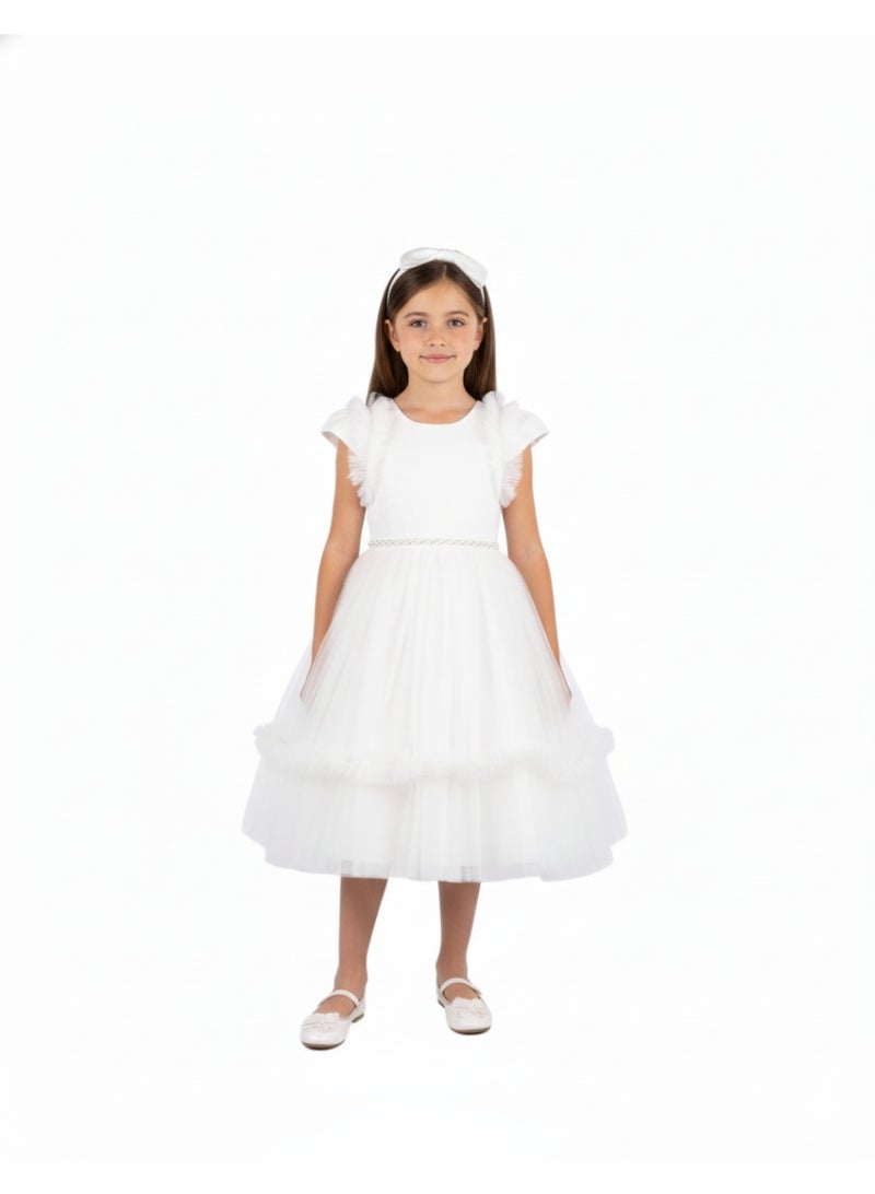 D'Daniela Ruffle Tulle Dress - Image 1