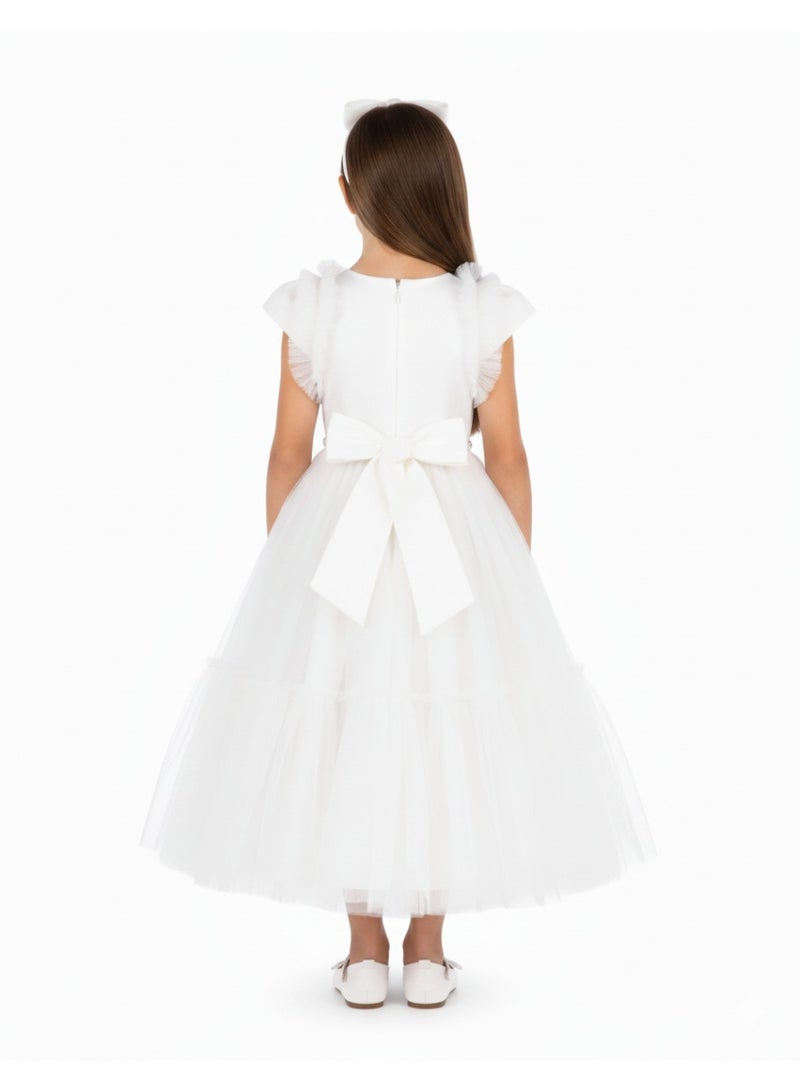 D'Daniela Ruffle Tulle Dress - Image 2