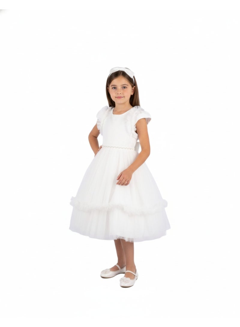 D'Daniela Ruffle Tulle Dress - Image 4