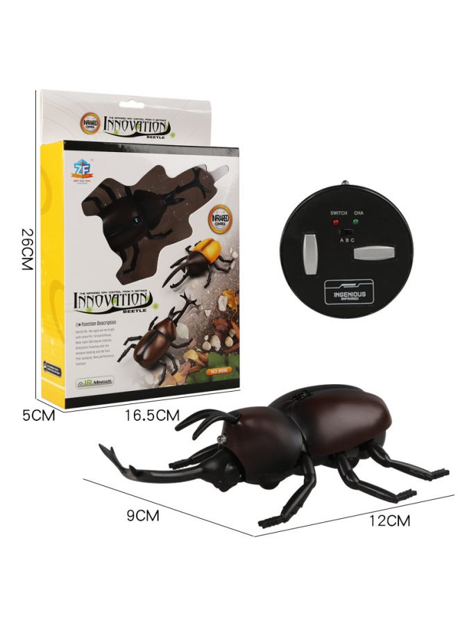 Novel Trick Toy Simulation Insect Remote Control Naruto Realistic Beetle Children Model Toy-Color:Naruto-Black - Image 3