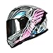 HAX Force GlowintheDark Aerodynamic Full Face Helmet for Street EBikes DOT ECE Certified Enhanced Dual Visor Adult Size Pinlock Ready Thunder Pink L - Image 2